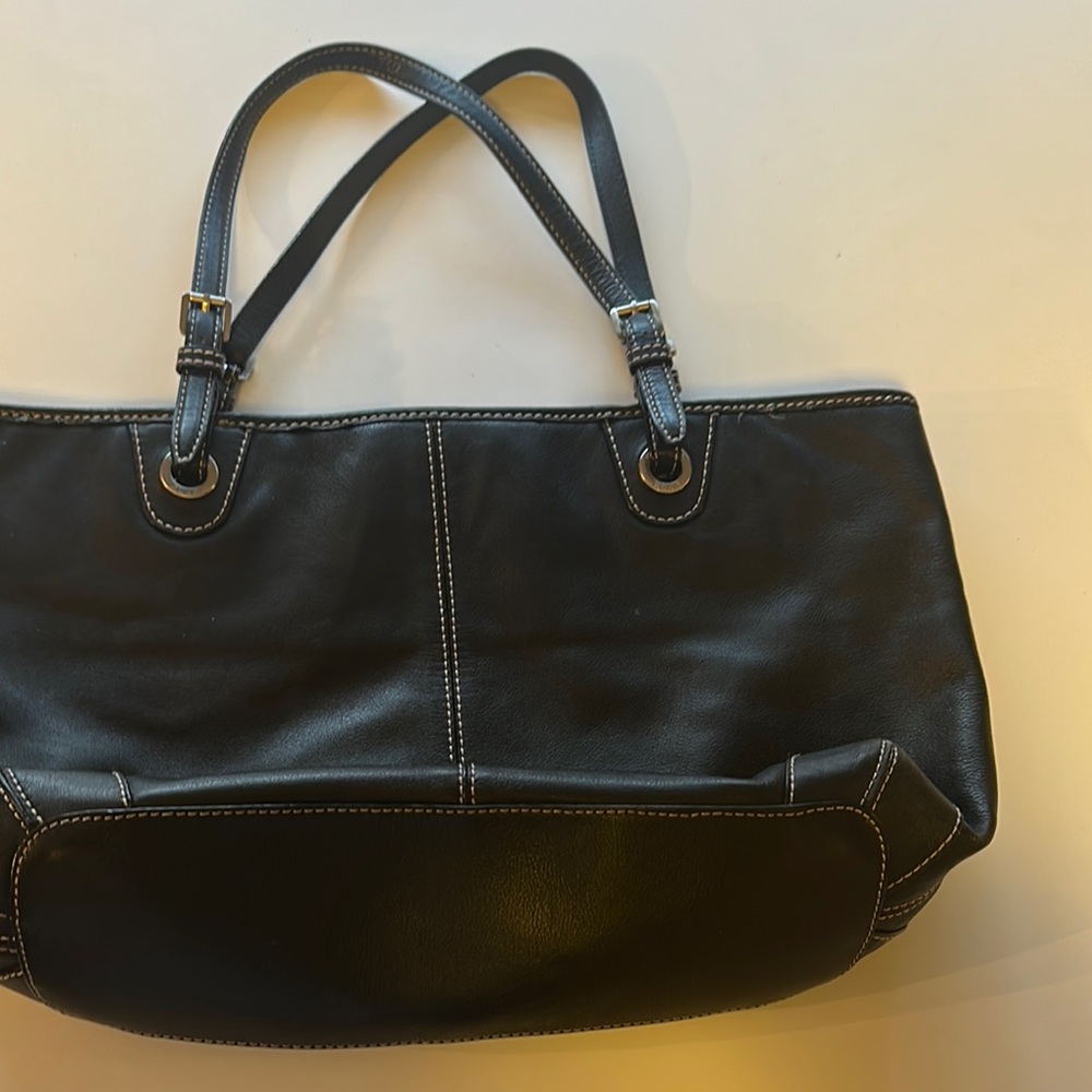MICHAEL Michael Kors Black Leather Tote Bag